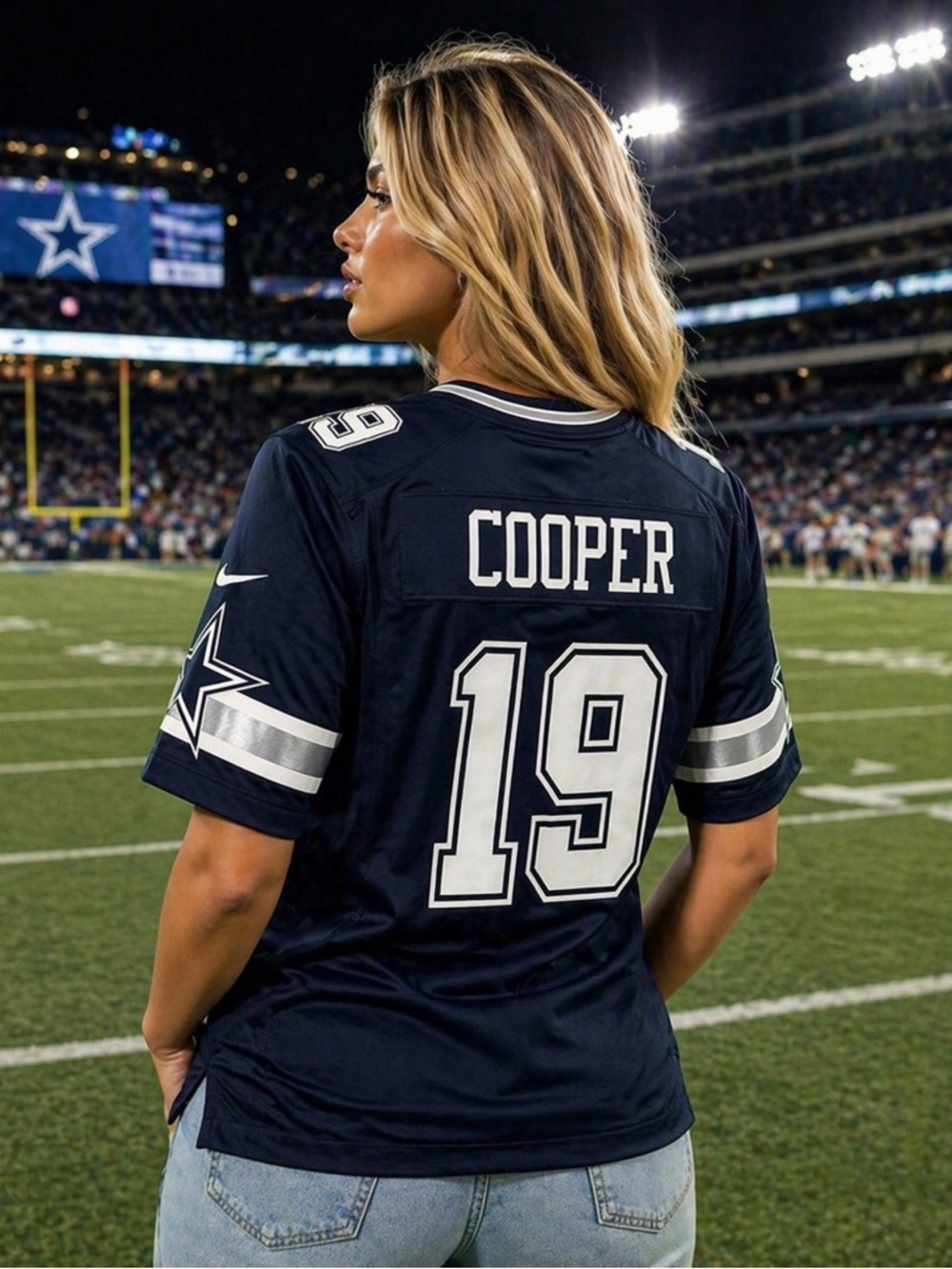 NFL Nike Men’s Dallas Cowboys Amari Cooper Game Jersey Navy - Picture 2 of 5
